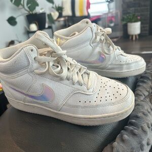 Nike court vision- mid iridescent size 5.5 (women’s)